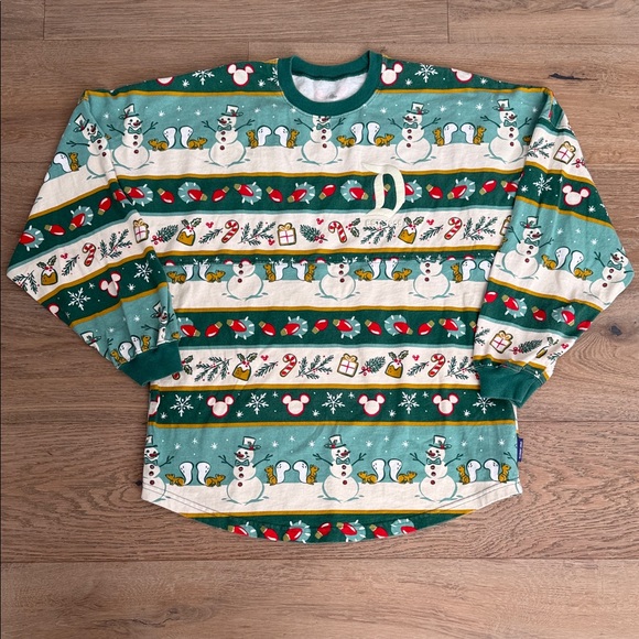 Disney Spirit Jersey Christmas Holiday Snowman size small - Picture 4 of 8
